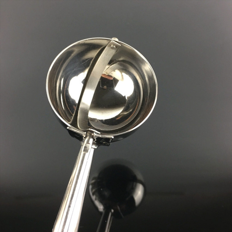 Nerūdijančio plieno ledų šaukštas spyruoklinis trigeris bulvių košė arbūzas želė Jogurtas sausainiai kaušelis virtuvės įrankiai vasara