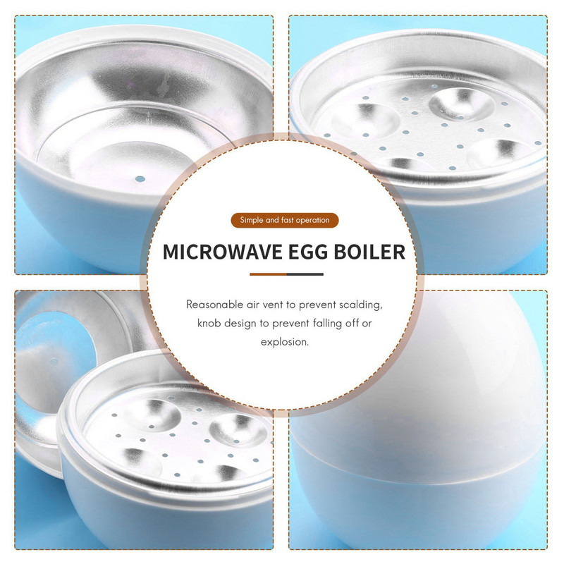 Kiaušinių ankštis – mikrobangų krosnelė kiaušinių katilas viryklė Kiaušinių garintuvas puikiai iškepa kiaušinius ir nuima lukštą