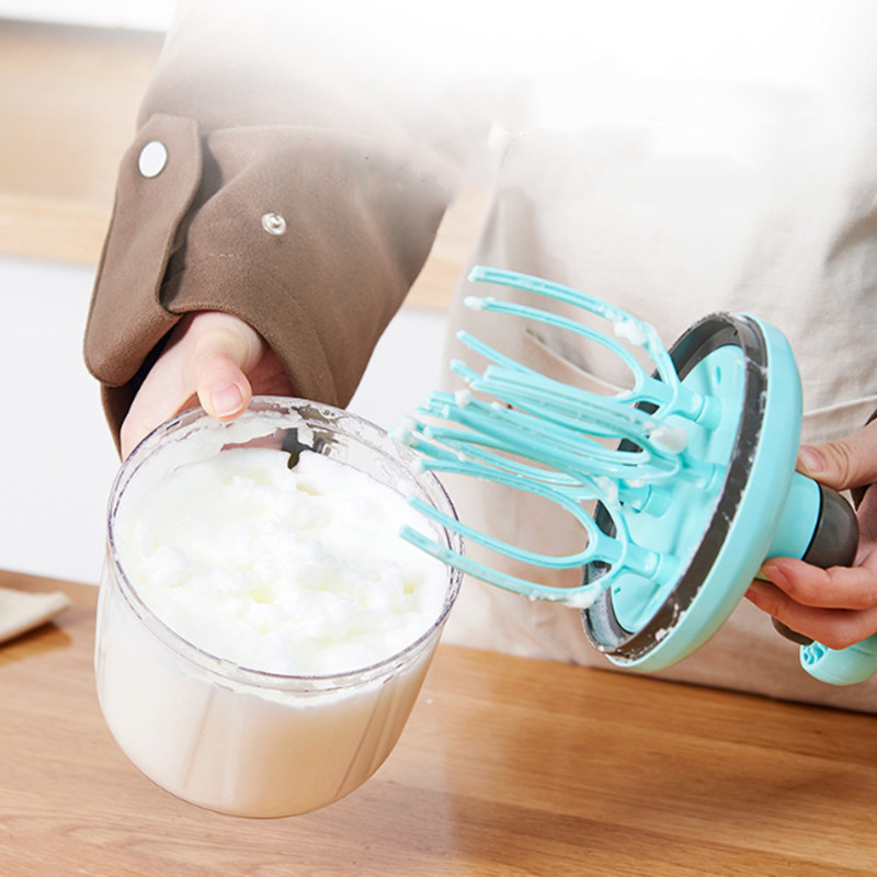 Grietinėlės plaktuvas Rankinis buitinis mažas pusiau automatinis kiaušinių plaktuvas Virimo priedai Pieno putos Pyragas Kiaušinis Rankinis plaktuvas