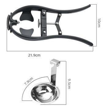 Разбивач на яйчени черупки Ножици за яйца Резачка за яйчени черупки от неръждаема стомана Отварачка за пъдпъдъчи яйца Крекер за яйца Разделител за кухненски инструмент