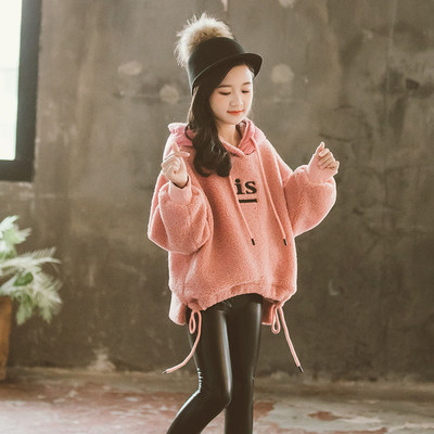 Hanorac de puf pentru copii model nou cu broderie pentru fete