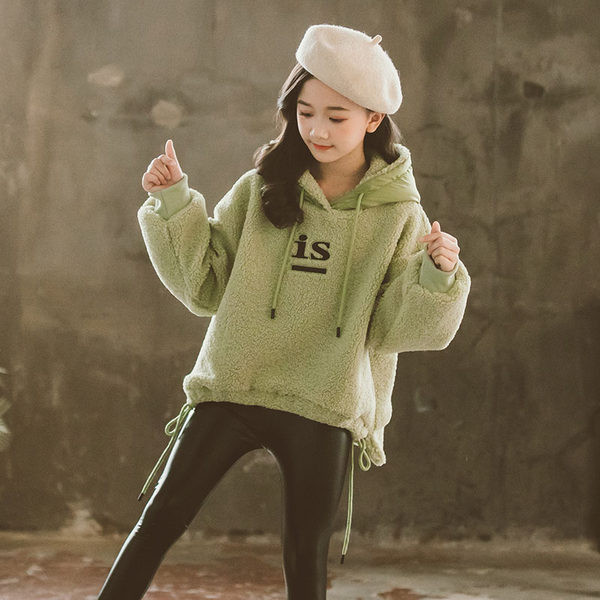 Hanorac de puf pentru copii model nou cu broderie pentru fete