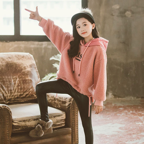 Hanorac de puf pentru copii model nou cu broderie pentru fete