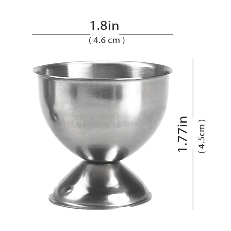 Set de topper pentru biscuiți de ouă din oțel inoxidabil, suport separator de ouă fierte, 4 linguri, 4 cești, 1 tăietor de top pentru îndepărtarea cojilor CNIM Hot