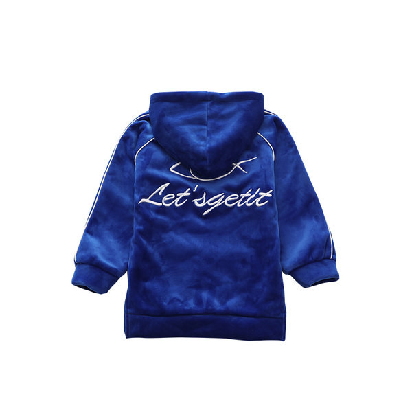 Hanorac sport pentru fete cu buzunar și glugă