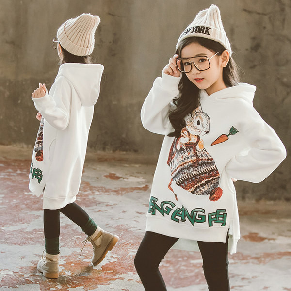 Hanorac pentru copii model nou cu gluga pentru fete