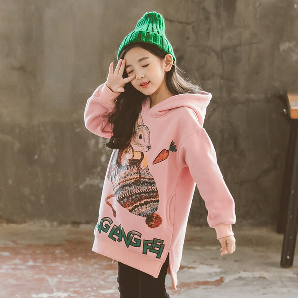 Hanorac pentru copii model nou cu gluga pentru fete