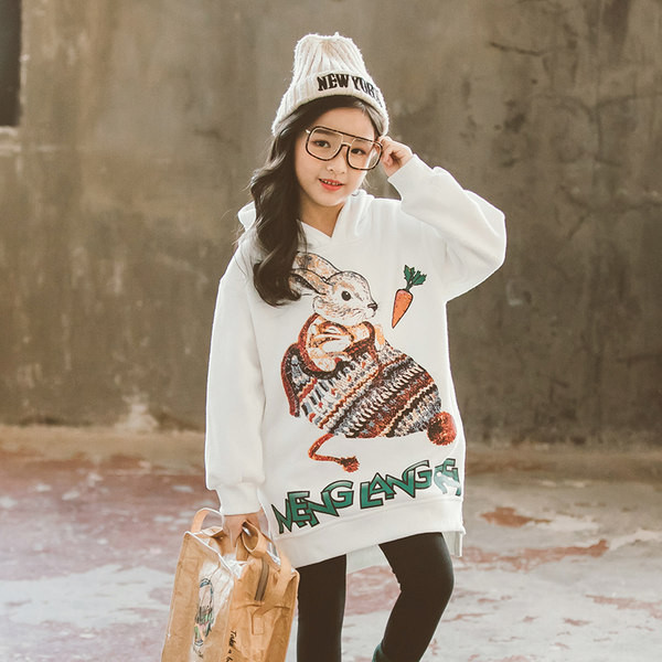 Hanorac pentru copii model nou cu gluga pentru fete