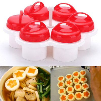 Creative Fancy Shape Kiaušinių viryklė Egglets Kiaušinių viryklė 6 vnt./komplektas Maisto klasės silikoniniai kiaušinių brakonieriai Viryklės Virtuvės priedai