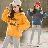 Hanorac cu glugă pentru fete