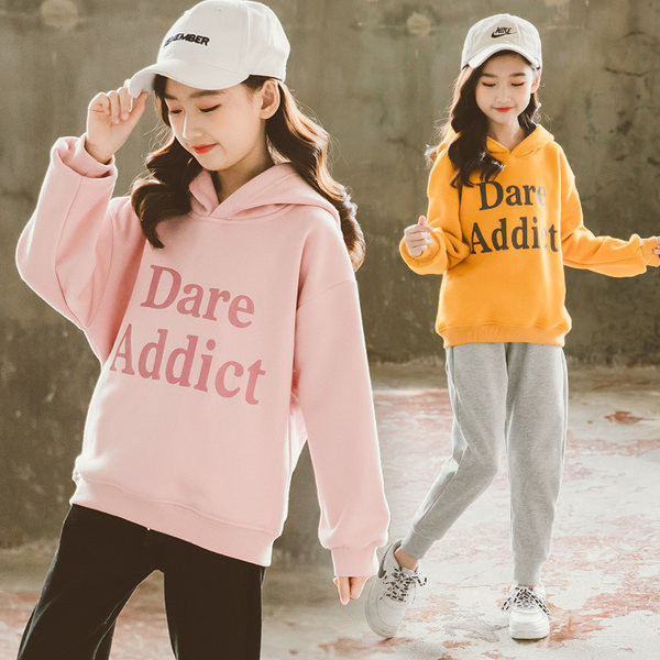 Hanorac cu glugă pentru fete