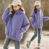 Hanorac casual pentru copii cu gluga si buzunare