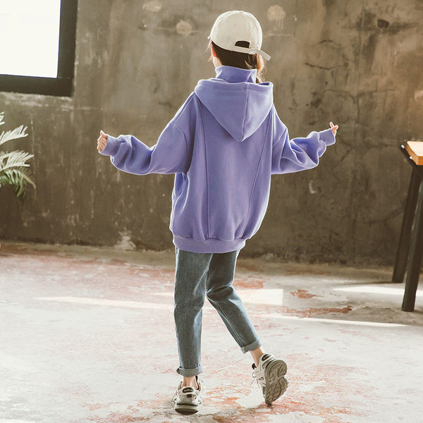 Hanorac casual pentru copii cu gluga si buzunare