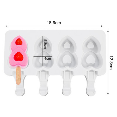Új cellás fagylalt szilikon forma nyári popsiklóforma jégpofa készítő gyümölcslé fagyasztó jégtálca popsaforma tortasütő eszközök