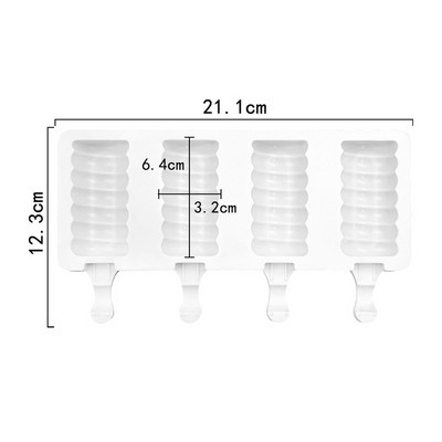 Új cellás fagylalt szilikon forma nyári popsiklóforma jégpofa készítő gyümölcslé fagyasztó jégtálca popsaforma tortasütő eszközök