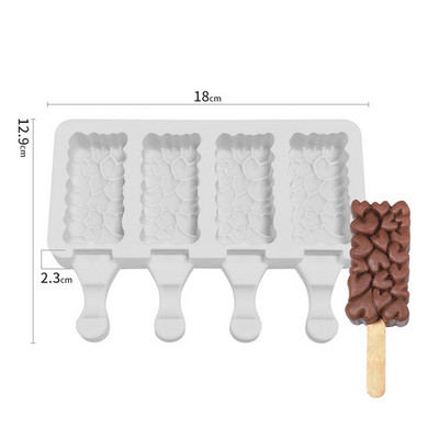 Új cellás fagylalt szilikon forma nyári popsiklóforma jégpofa készítő gyümölcslé fagyasztó jégtálca popsaforma tortasütő eszközök