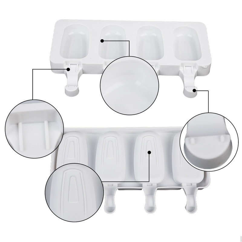 Új cellás fagylalt szilikon forma nyári popsiklóforma jégpofa készítő gyümölcslé fagyasztó jégtálca popsaforma tortasütő eszközök