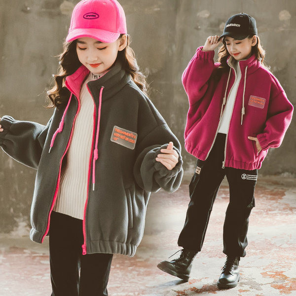 Hanorac cu fermoar și cu siret Logo Toamna/Iarna Pentru Fete