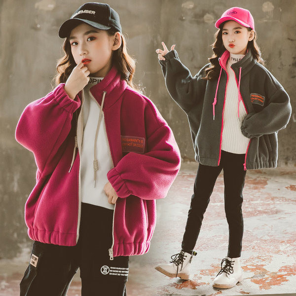 Hanorac cu fermoar și cu siret Logo Toamna/Iarna Pentru Fete