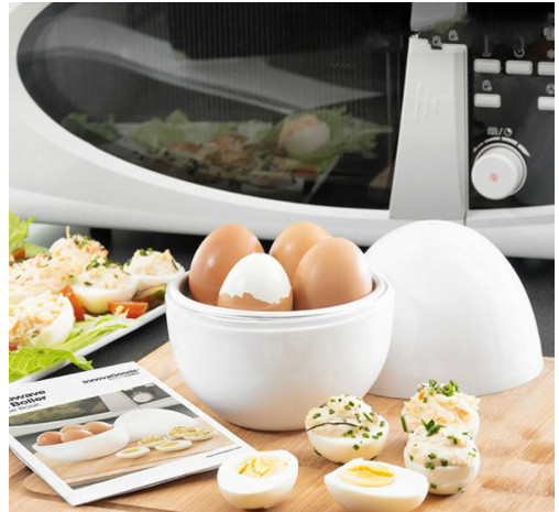 Cuptor cu microunde Ouă Aburi Boiler Arată Ușor Rapid 5 minute Hard sau Moale Fierte Bucătărie Instrumente de gătit Drop Ship