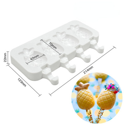 4 üreges csillag karácsonyfa fagylalt szilikon forma nyúl popsika ananász jégkocka tálca pudingforma ajándék konyhai eszköz