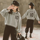 Bluză cu guler casual pentru fete