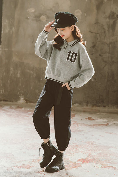 Bluză cu guler casual pentru fete