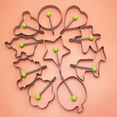 10kom/set Jaje/prsten za palačinke od nehrđajućeg čelika Uređaj za kalup za omlet Oblik za jaja za prženje jaja Alati Kuhinjski aparati