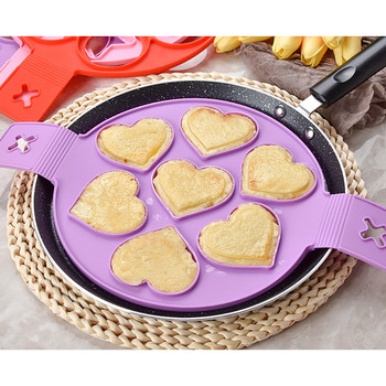 Κουζίνα αυγών σιλικόνης Fried Egg Shaper Omelet Molds Egg Pancake Ring Αντικολλητική φόρμα παρασκευής τηγανιτών για αξεσουάρ ψησίματος κουζίνας