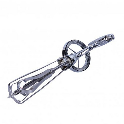 Batătoare de ouă manuală din oțel inoxidabil pentru uz casnic, cu mâner rotativ