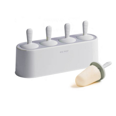 Home Set de 4 bucăți Mașină de gătit pentru palete din silicon de casă Forme pentru înghețată cu eliberare ușoară Forme reutilizabile pentru bucătărie DIY