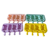 Eco-Friendly Creativ 4 Animale Desene Animate Formă pentru Popsicle Rășină Siliconică Forme pentru Tort înghețată Gadget de bucătărie Accesorii pentru bar