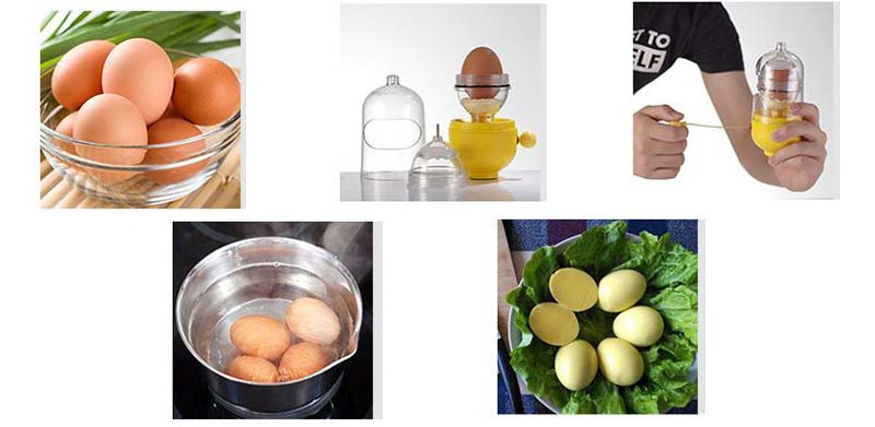 Kiaušinių plaktuvas Auksinis kiaušinių plaktuvas Maišytuvas Kiaušinių plaktuvas lukšto viduje Rankinis virtuvės gaminimo įrankis Priedas