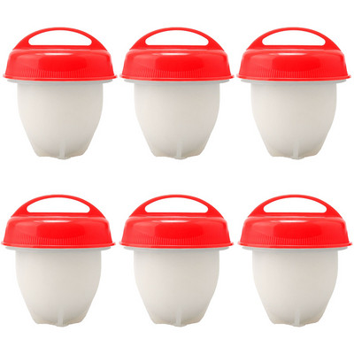 3-6 buc. silicon antiaderent oua fierte cana bucatarie oua aragaz braconieri oua aburite din silicon Accesorii pentru gatit cadou