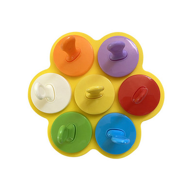 Formă pentru înghețată cu 7 găuri Formă pentru popsicle pentru copii Cutie pentru suplimente alimentare Tavă de gheață din silicon Formă pentru acadele de gheață Accesorii pentru shake de fructe