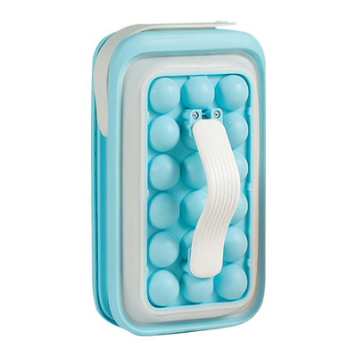 2 în 1 aparat portabil de gheață din silicon, fierbător pliabil, cutie de gheață pentru depozitare, bucătărie de uz casnic, băuturi congelate, pentru pungi pentru cuburi de gheață