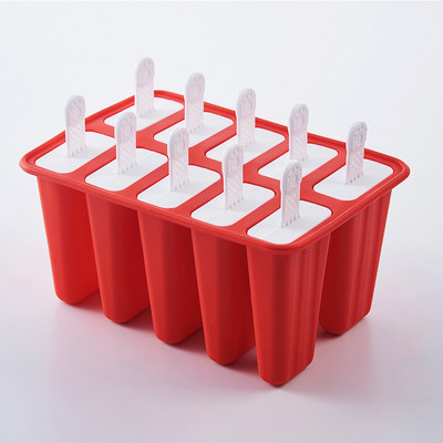 Popsicle formelių formos, daugkartinio naudojimo paprastas ledų gaminimo aparatas, silikoninis BPA be šaldytų ledų gaminimo ledų gaminimo įrankiai