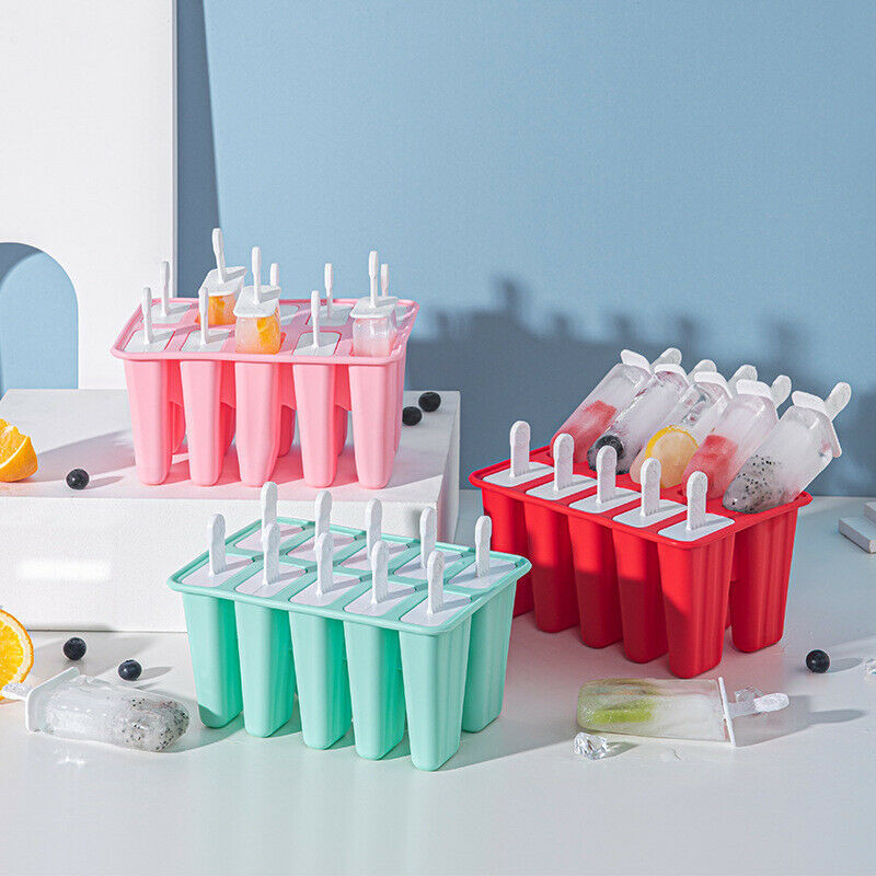 Popsicle formelių formos, daugkartinio naudojimo paprastas ledų gaminimo aparatas, silikoninis BPA be šaldytų ledų gaminimo ledų gaminimo įrankiai