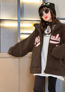 Hanorac pentru fete cu scrisoare de toamnă