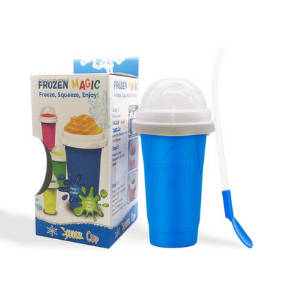 Gyorsfagyasztott Slushy Cup Smoothies Készítő Házi Squeeze Turmixos Palack Szilikon Jégkészítő Gyors Hűtő Poharak Konyhához