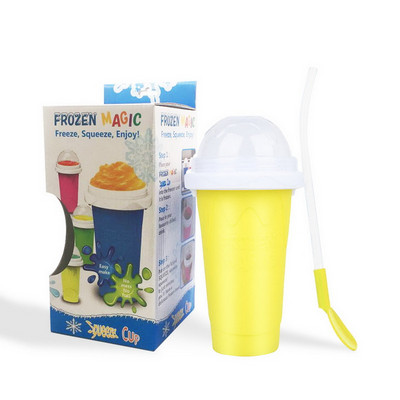 Gyorsfagyasztott Slushy Cup Smoothies Készítő Házi Squeeze Turmixos Palack Szilikon Jégkészítő Gyors Hűtő Poharak Konyhához