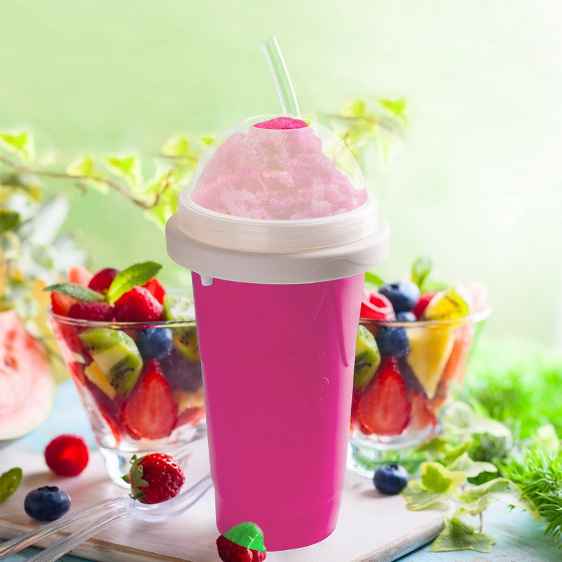 Gyorsfagyasztott Slushy Cup Smoothies Készítő Házi Squeeze Turmixos Palack Szilikon Jégkészítő Gyors Hűtő Poharak Konyhához