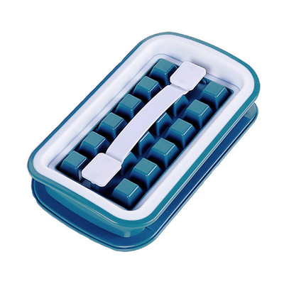 Producător de bile de gheață Fierbător Formă pentru gheață cu capac Formă pentru cuburi Cubic Maker Container Tăvi creative pentru whisky Cocktail Home Bar Bucătărie