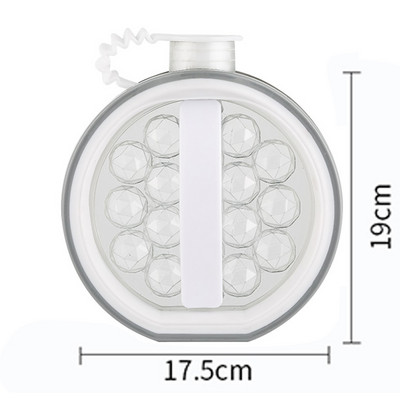 Producător de bile de gheață Fierbător Formă pentru gheață cu capac Formă pentru cuburi Cubic Maker Container Tăvi creative pentru whisky Cocktail Home Bar Bucătărie