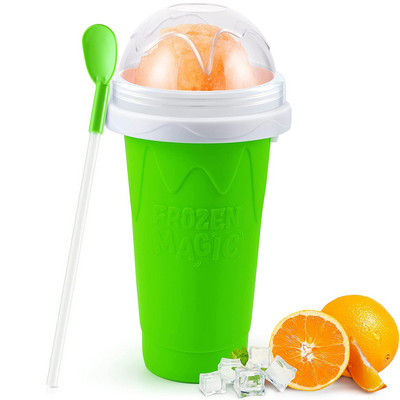 Cupă de stoarcere din silicon pentru înghețată rapidă, ceașcă de stoarcere, de casă, durabilă, ceașcă de răcire rapidă, sticla de milkshake, ceașcă de smoothie