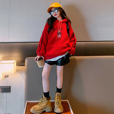 Hanorac pentru copii model nou cu buzunar pentru fete