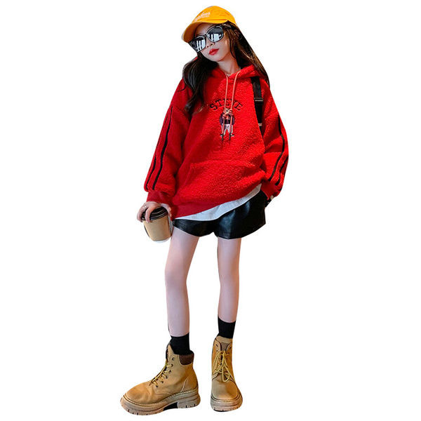 Hanorac pentru copii model nou cu buzunar pentru fete