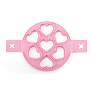 ATUCOHO din silicon antiaderent, fantastic cu șapte găuri, inel pentru prepararea de clătite de ouă, forme de bucătărie pentru coacere, pentru omletă