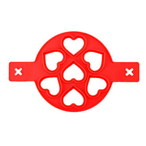 ATUCOHO din silicon antiaderent, fantastic cu șapte găuri, inel pentru prepararea de clătite de ouă, forme de bucătărie pentru coacere, pentru omletă