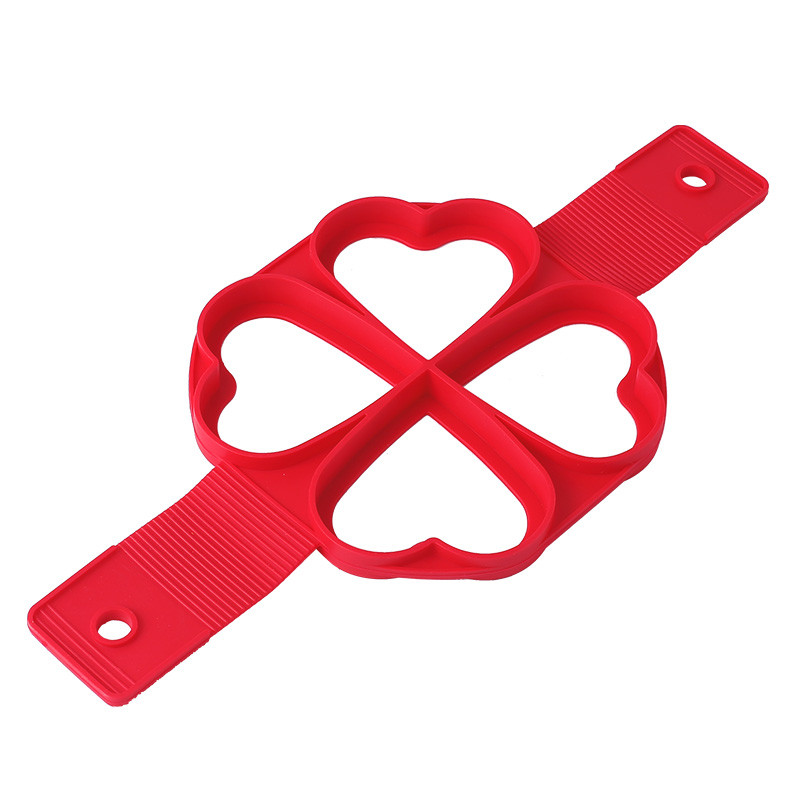 ATUCOHO din silicon antiaderent, fantastic cu șapte găuri, inel pentru prepararea de clătite de ouă, forme de bucătărie pentru coacere, pentru omletă